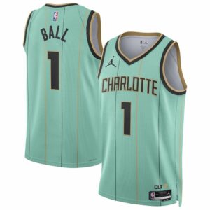 Unisex Charlotte Hornets #1 LaMelo Ball Mint 2024/25 Swingman Player NBA Basketball Jersey - City Edition