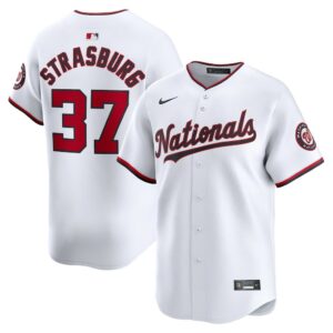 Men's Washington Nationals Stephen Strasburg Nike White Home Limited Player Jersey